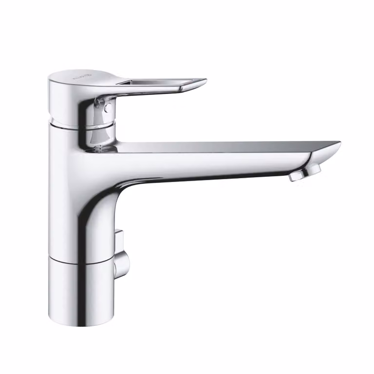 KLUDI MIX Mitigeur d'évier multi-usages, levier à étrier, basse pression, chrome, 329070562, 329070562