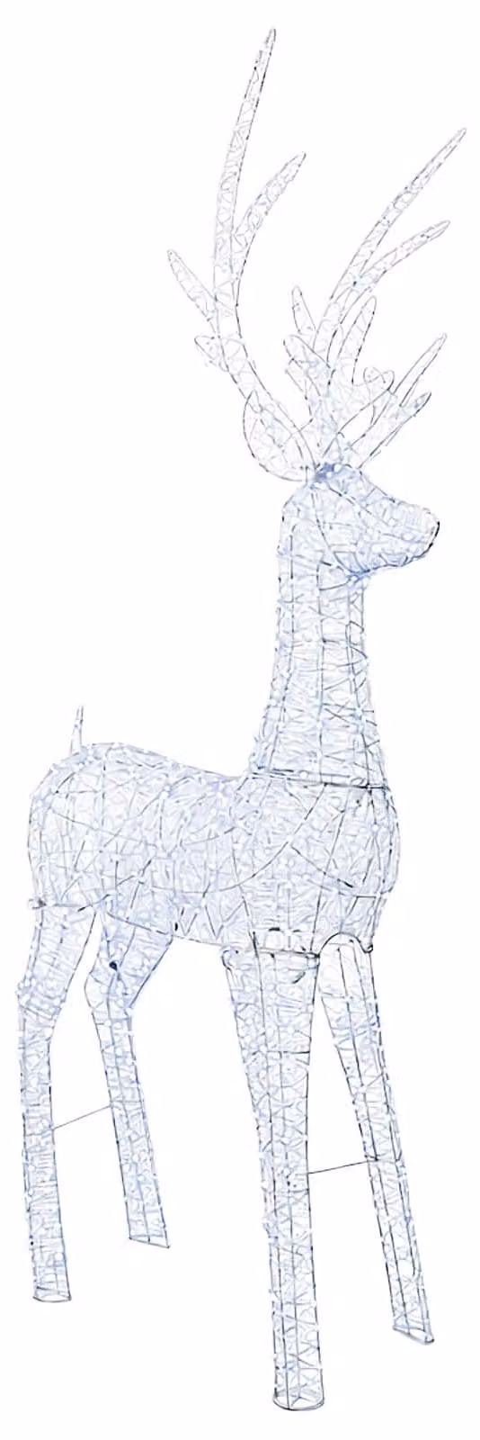 Lampada decorativa a LED a forma di renna natalizia, con 1000 LED, luce bianca fredda