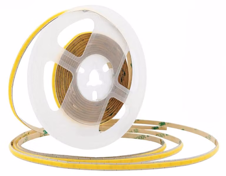 Alcapower Striscia LED COB SLIM IP20 24V 6W/m 4000K 600lm/m - Rotolo da 5 metri ad alta densità luminosa con 504 LED/m per installazioni lineari