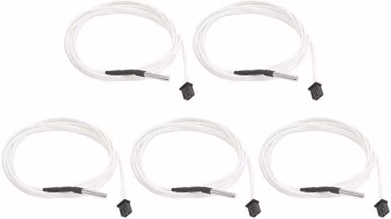 Set di sensori di temperatura in acciaio inossidabile – Precisione ± 1% – Kit termometro – Set da 5 pezzi – Misurazione della temperatura