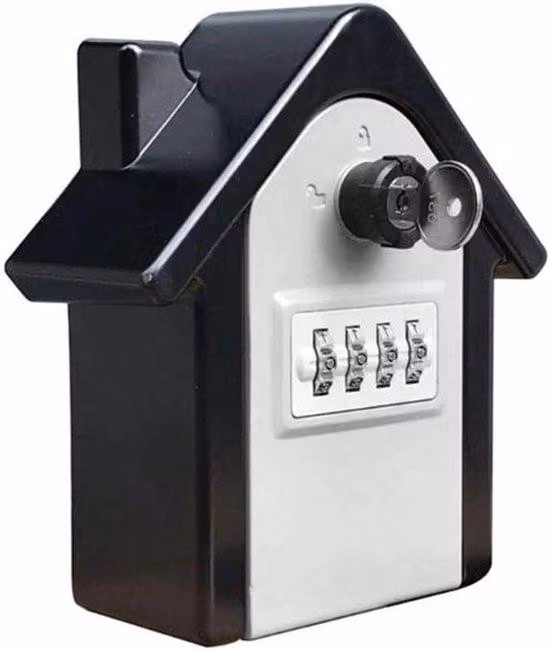 Armadietto da esterno di sicurezza per cassetta portachiavi con combinazione a 4 cifre – per casa, ufficio e altro ancora