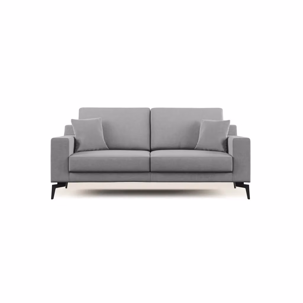 Divano moderno Prestige di Divani.Store in tessuto grigio antracite con larghezza 166 cm – 2