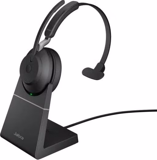 Jabra evolve2 65 auricolare wireless a padiglione ufficio usb tipo a bluetooth base di ricarica nero - 26599-889-989