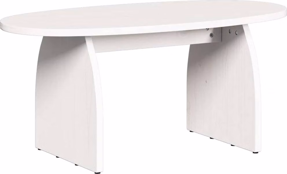 Tavolino da salotto Bianco 80 x 40 x 35 cm Pino massello