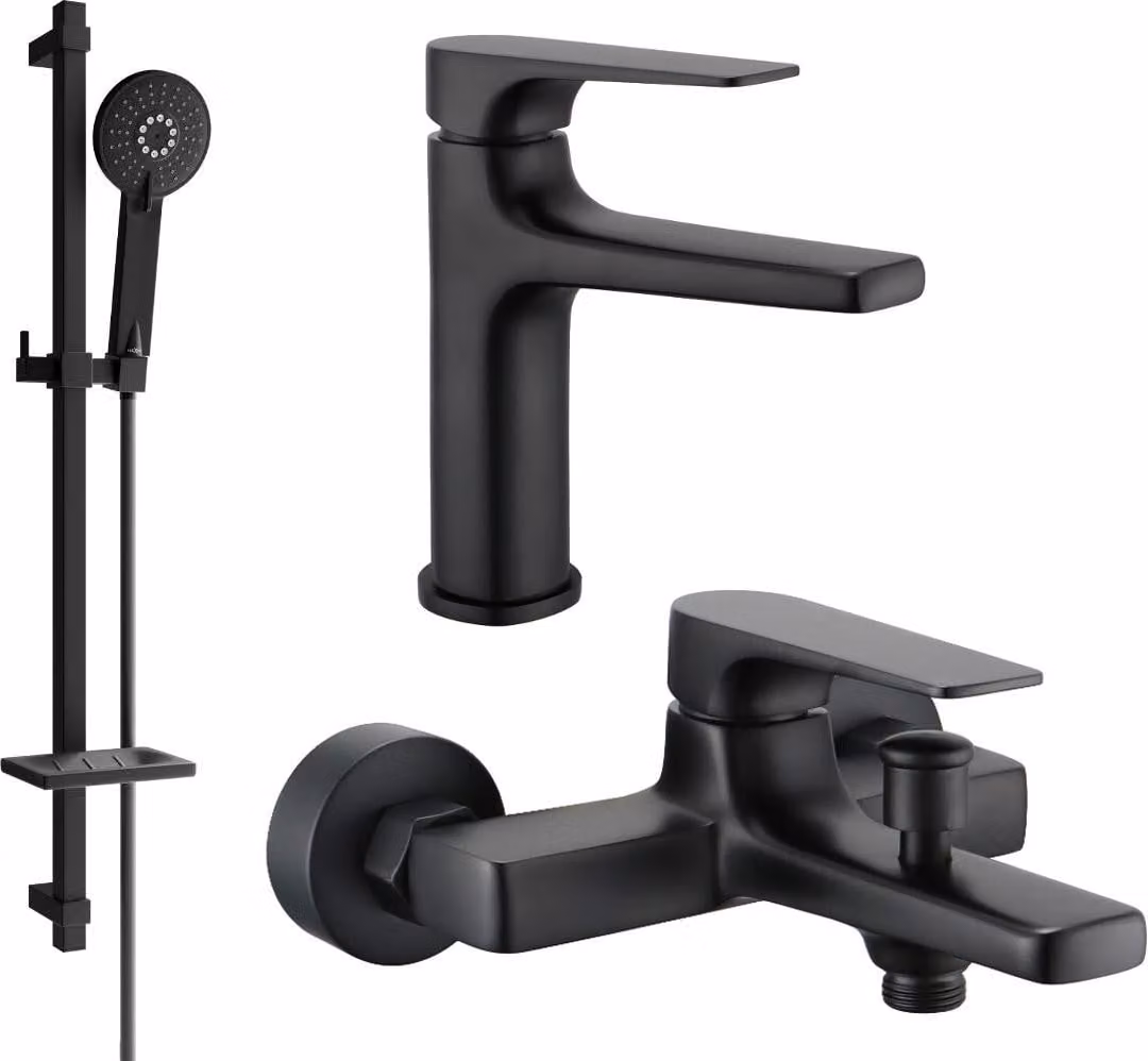 Mexen Lynx DQ40 set vasca, nero - 745903DQ40-70