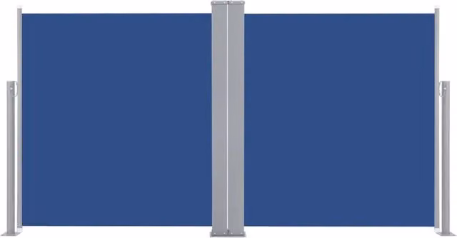 Tenda da sole laterale retrattile/schermo privacy per patio giardino terrazza balcone 160 x 600 cm blu 02_0007139