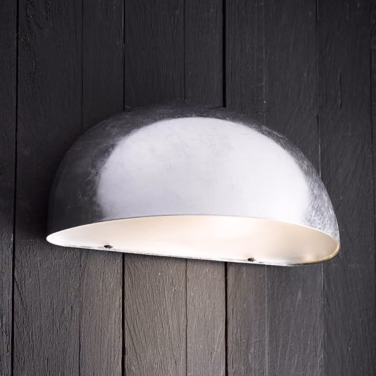 Nordlux Applique da esterno Bergen, in acciaio BERGEN, Alluminio / Grigio / Zincato, Metallo, Moderno