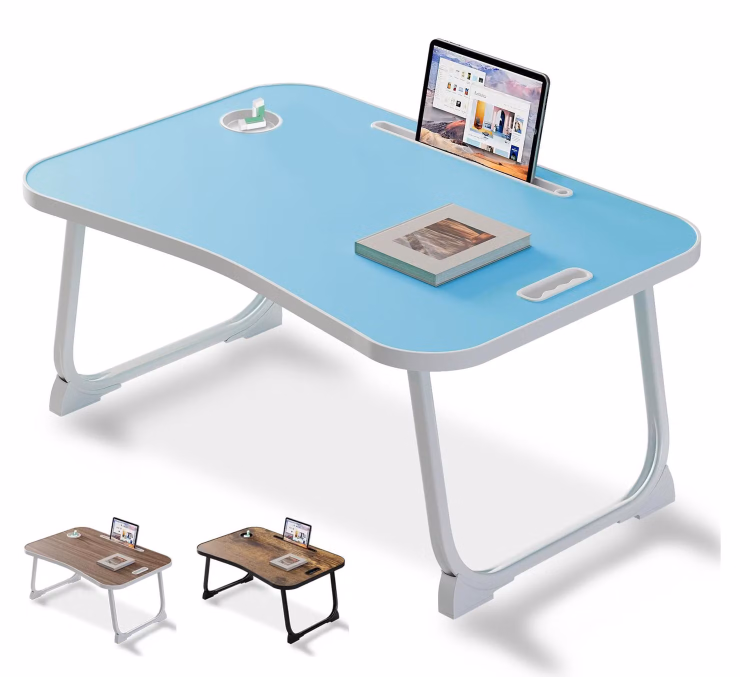 Solidchoice - Tavolo da letto per laptop, ideale per leggere e lavorare, con un design confortevole