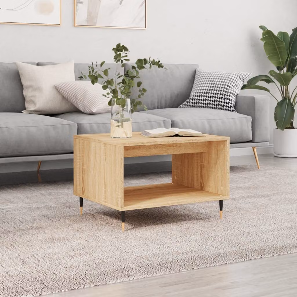 Maison Exclusive - Tavolino Sonoma in rovere 60x50x40 cm Materiale ligneo
