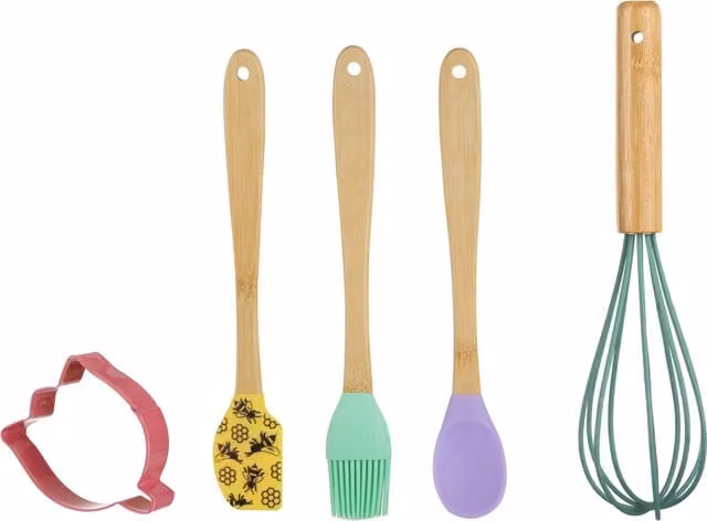 Set di 4 accessori per pasticceria KASANOVA in silicone e acciaio inox con formina a fiore multicolore