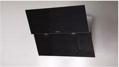 Cappa da parete Esistyle Minerva in vetro nero L: 59,8 cm, P: 44,8 cm, H: 130 cm