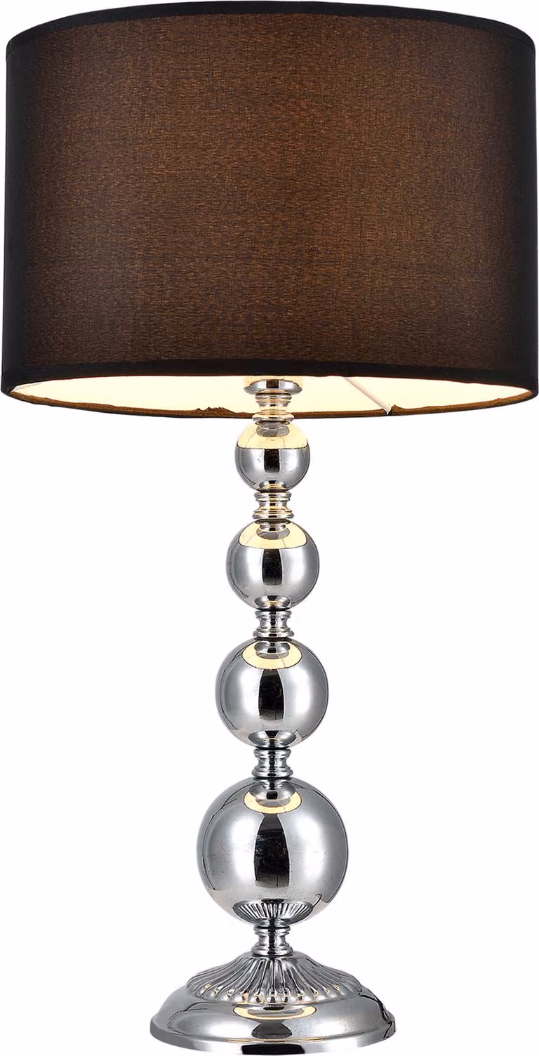 Lampada da tavolo [51cm x Ø29cm] Lampada da tavolo Lampada da comodino Lampada da lettura Cromo [lux.pro]