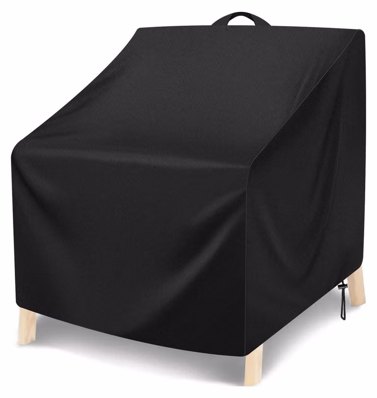 Copertura protettiva per sedie da giardino, dimensioni L102 x P109 x H124 cm, realizzata in tessuto 420D, impermeabile, resistente ai raggi UV e al vento
