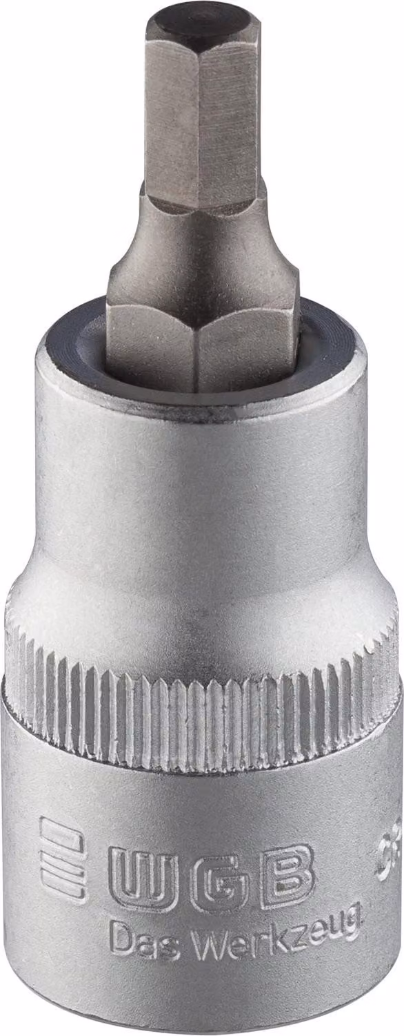 WGB Punta per cacciavite n. 363 DIN7422 1/2" quadro 6,0 mm esagono cavo