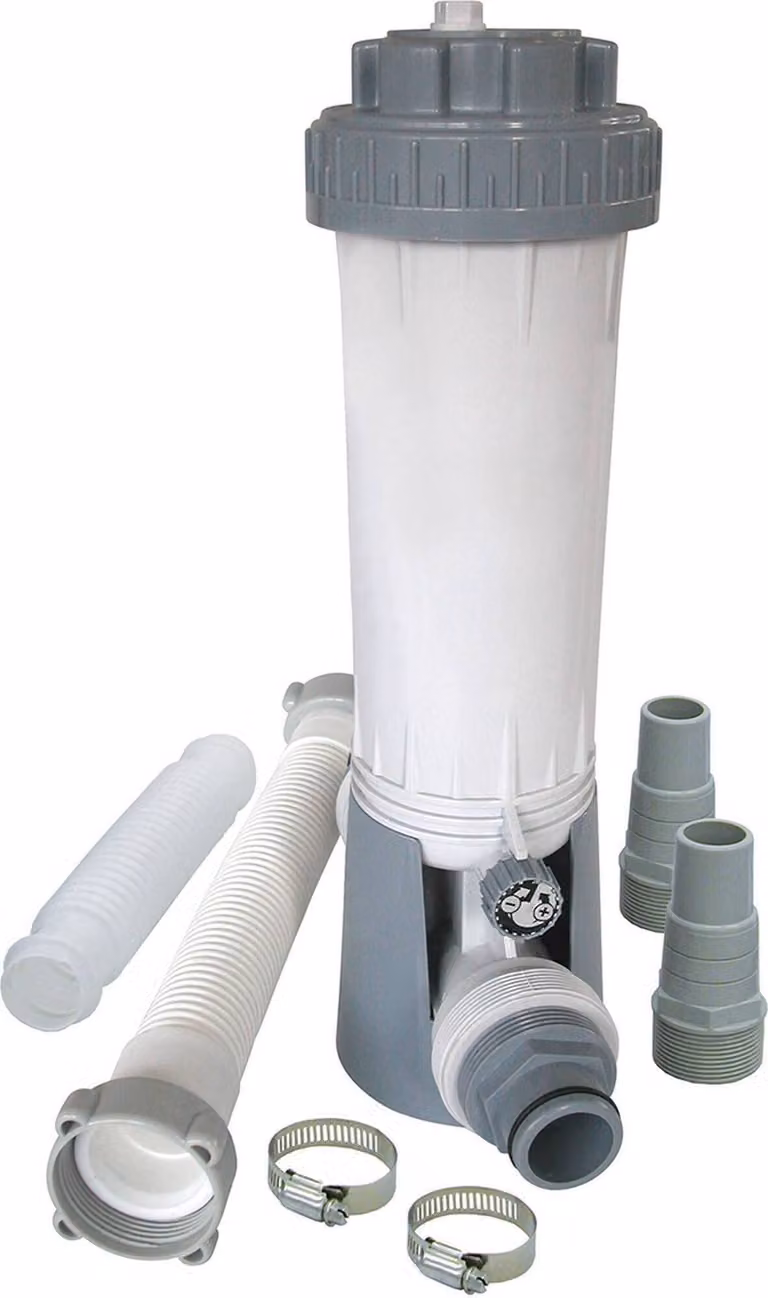tubo di dosaggio del cloro plastica/PVC grigio