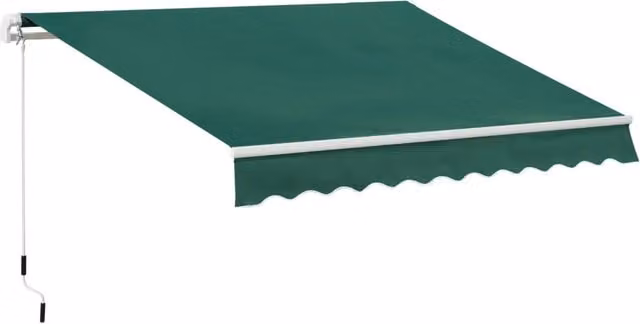 Tenda da Sole 3x2 m ¨C Minimal ¨C Verde, Alluminio, Acciaio, Poliestere
