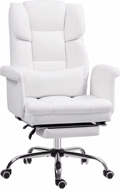 Sedia da ufficio ergonomica ¨C Minimal ¨C bianco, altezza regolabile 48-56 cm