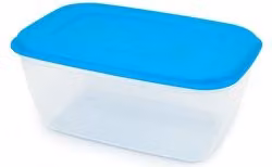 Contenitore alimenti Giò Style in plastica con coperchio a scatto, Azzurro, 3 l