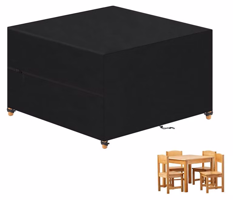 Copertura impermeabile per mobili da giardino, dimensioni 100x100x80 cm, realizzata in tessuto Oxford 420D