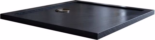 Piatto Doccia Rettangolare Idralite in Acrilico Antracite con Effetto Pietra Modello Flower L: 120 cm, P: 90 cm, H: 4 cm – 1