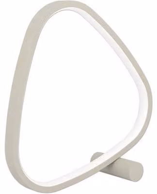 Lampada da tavolo LED, 6,5W, 900 lm, con regolazione a 3 livelli della temperatura di colore (2700-4000-6500 K), finitura sabbia/bianca, con dimmer touch