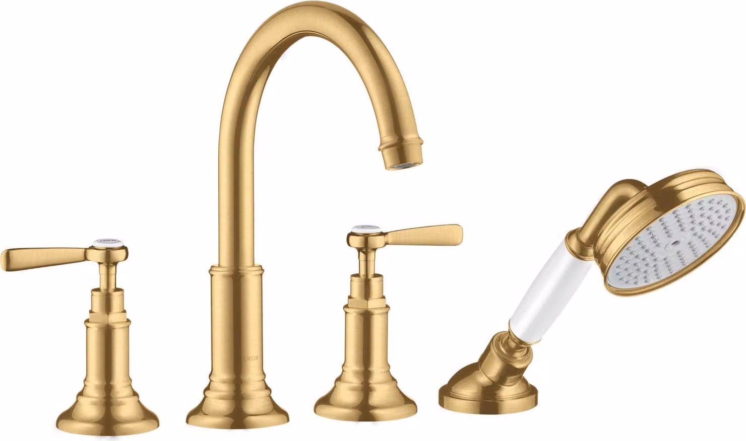 hansgrohe AXOR AXOR Montreux 4 trous pour bordure de carrelage, béqu'illes, projection 196mm, 16554250, 16554250