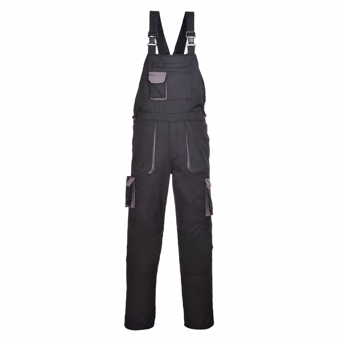 Portwest TX12 Portwest Texo Salopette a contrasto Nero Taglia XS