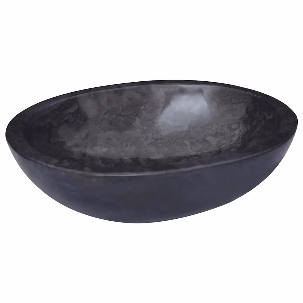 Lavandino in marmo nero Outsunny L: 53 cm, P: 40 cm, H: 15 cm – 2
