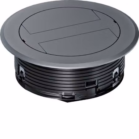 Presa di derivazione con coperchio ribaltabile in plastica, campo di serraggio >32 mm, grigio ferro LAR02KK7011 hager