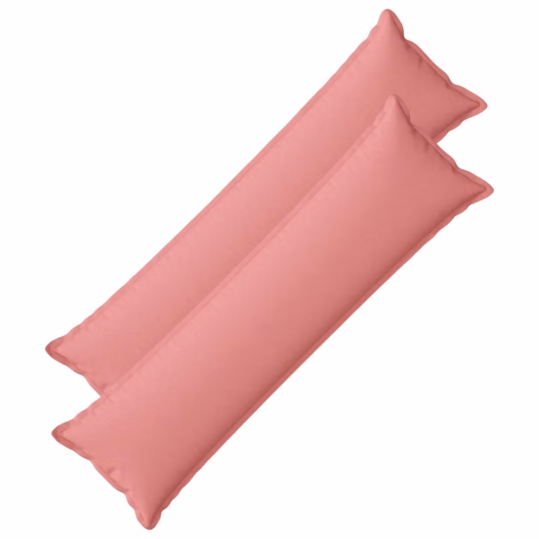 Set di 2 federe vidaXL HOUTEN rosa, L 145 cm x L 40 cm