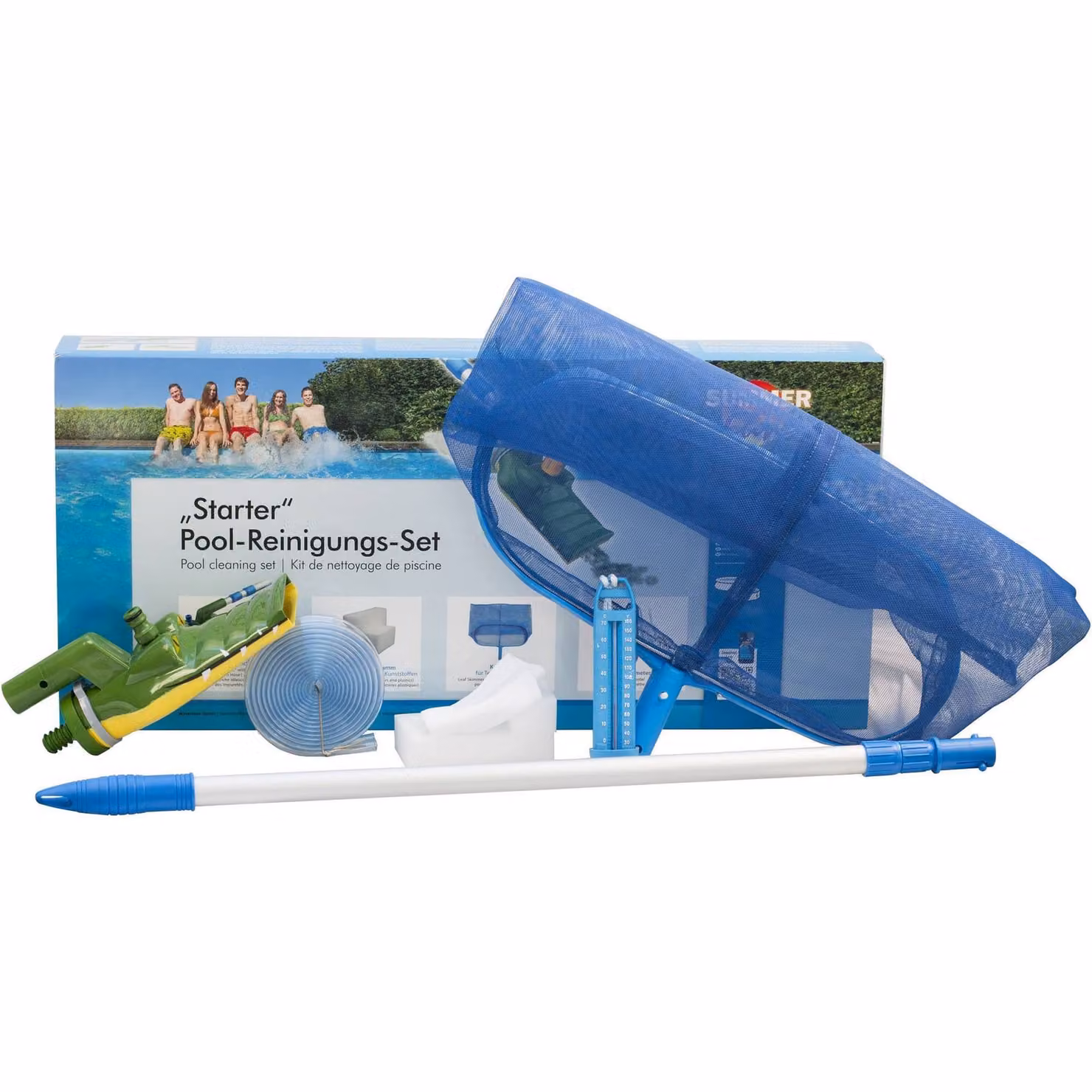Set iniziale per la pulizia della piscina di piccole dimensioni