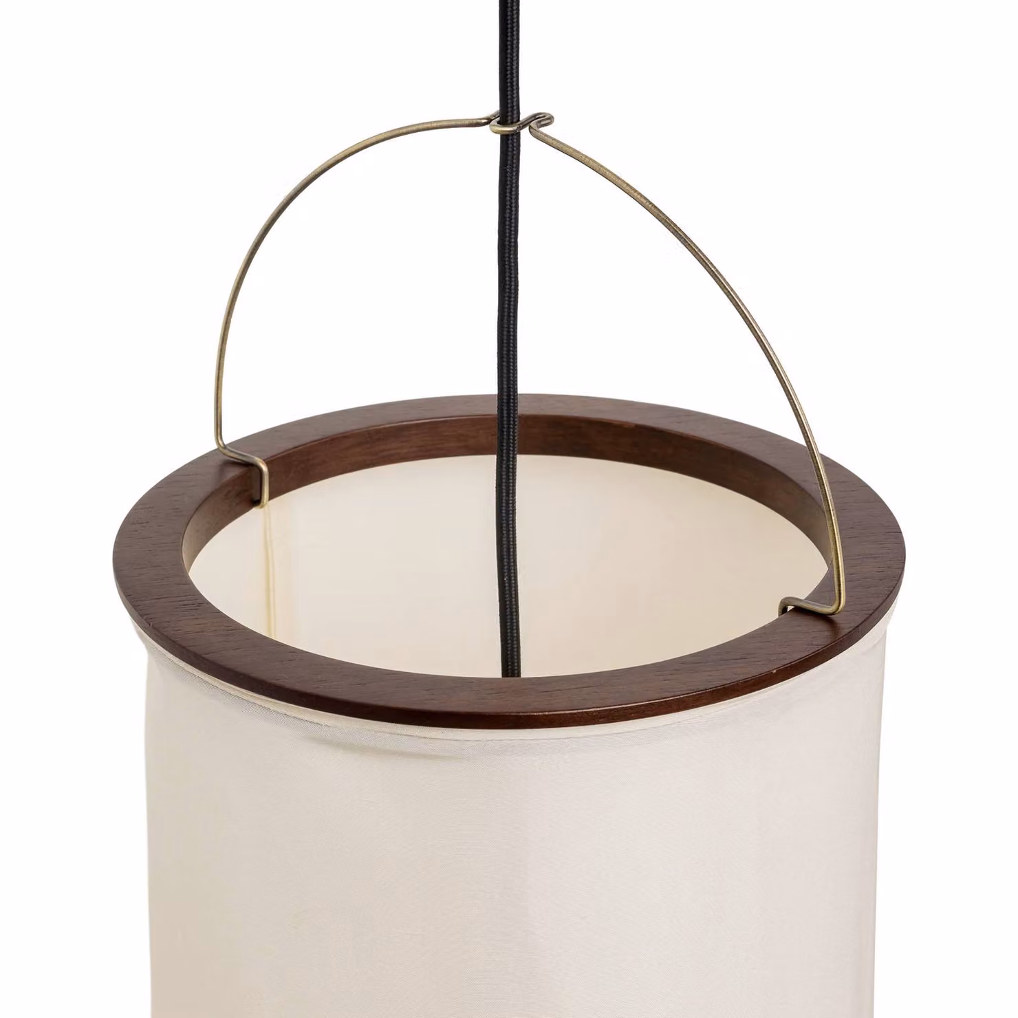 GUBI Lampada a sospensione Silk Lantern, dimmerabile, Crema / Ambra, Soggiorno / Sala da pranzo, Tessuto / Stoffa / Seta, Design, Lampada a sospensione