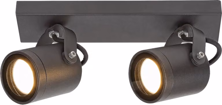 Rabalux Antracite Lampada per facciata/soffitto Elva per lampadina 2x GU10 7930