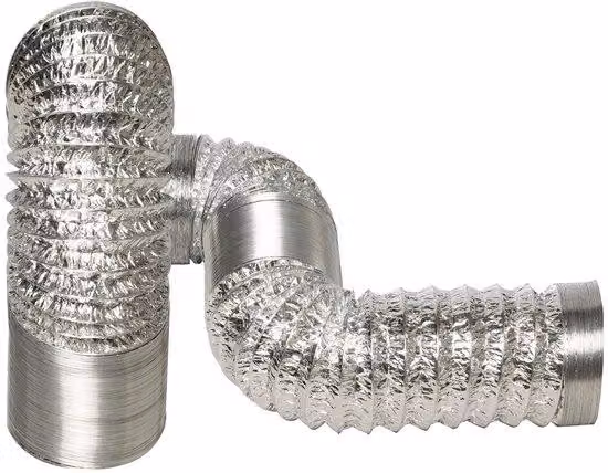 Tubo flessibile in alluminio 100 mm x 6 m per impianti di climatizzazione