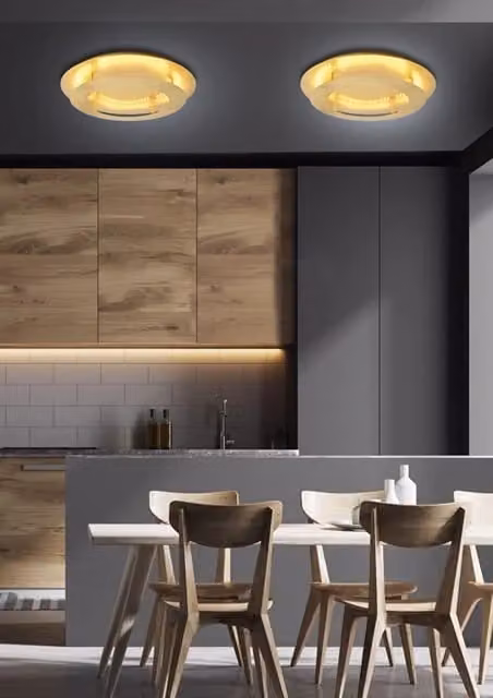 Plafoniera LED Candellux Merle tonda oro, Diametro: 40 cm, 18W, 3000K – 2