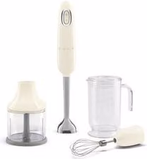 Frullatore ad immersione Smeg HBF03CREU beige con potenza 700W e 2 velocità