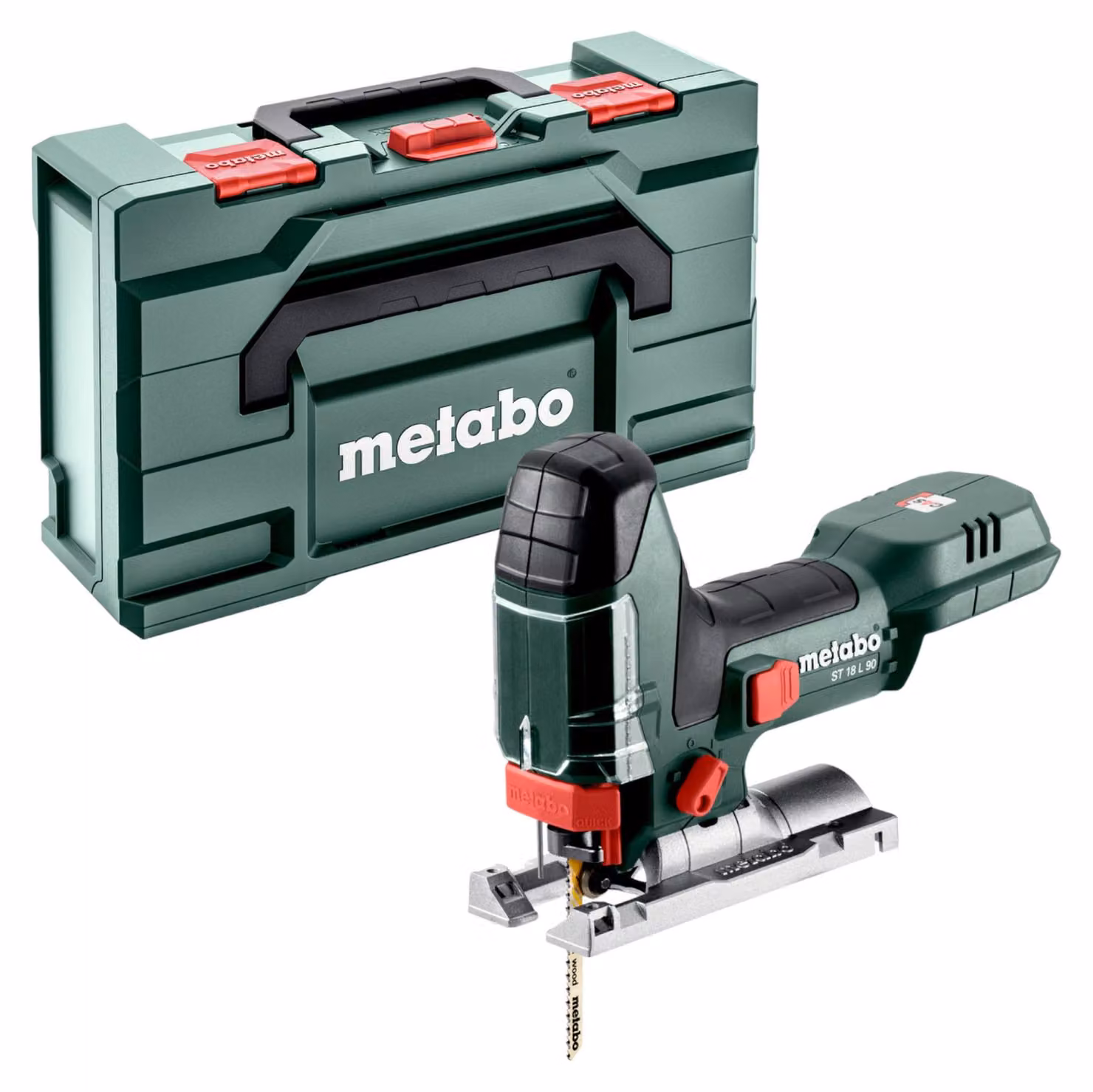 Sega alternata a batteria Metabo ST 18 L 90 18 V 90 mm (601047840) + Metabox - senza batteria, senza caricabatterie