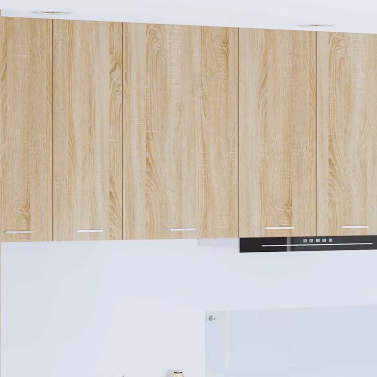 Armadio pensile da cucina moderno vidaXL in legno e MDF, colore quercia e bianco, L 50 cm x P 31 cm x H 80 cm