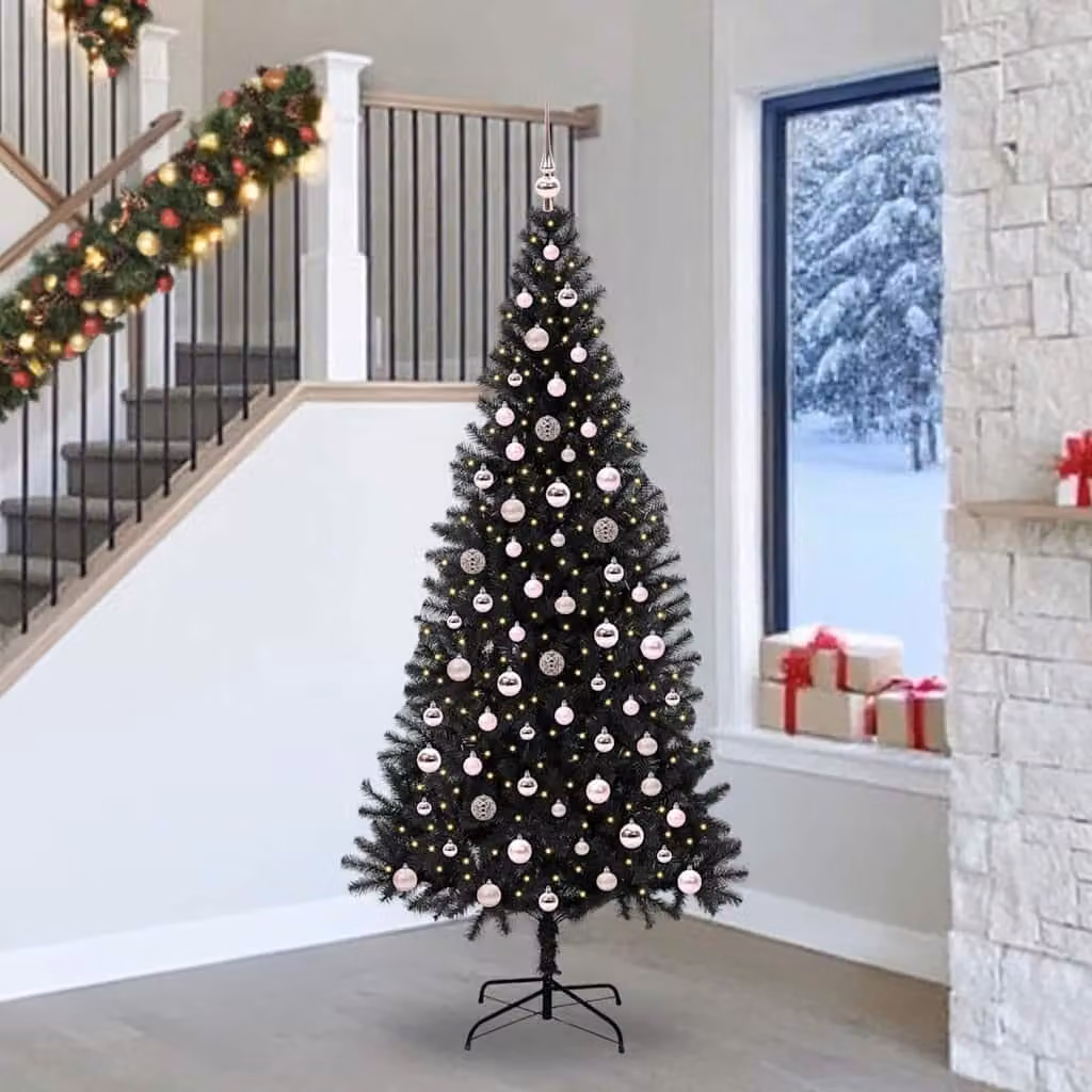 Maison Exclusive - Albero di Natale nero, 240 cm, in PVC