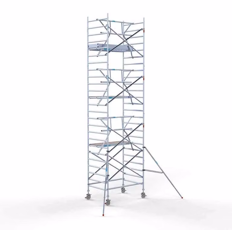 Piattaforma elevatrice a pantografo Rolsteiger – Altezza di lavoro: 8,2 metri – Piattaforma: 190 x 135 cm – Materiale: alluminio