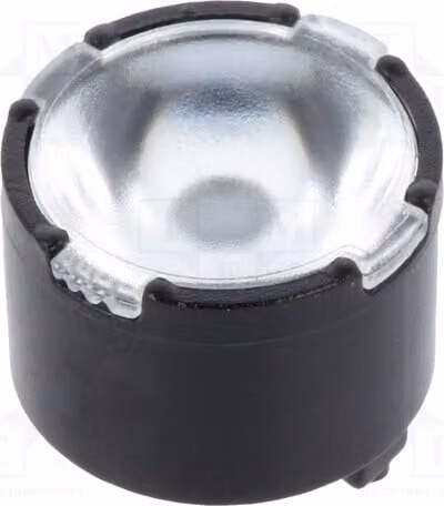 1 lente trasparente per LED, forma circolare, angolo di emissione 36-44°, modello FP10993_LISA2-W-PIN