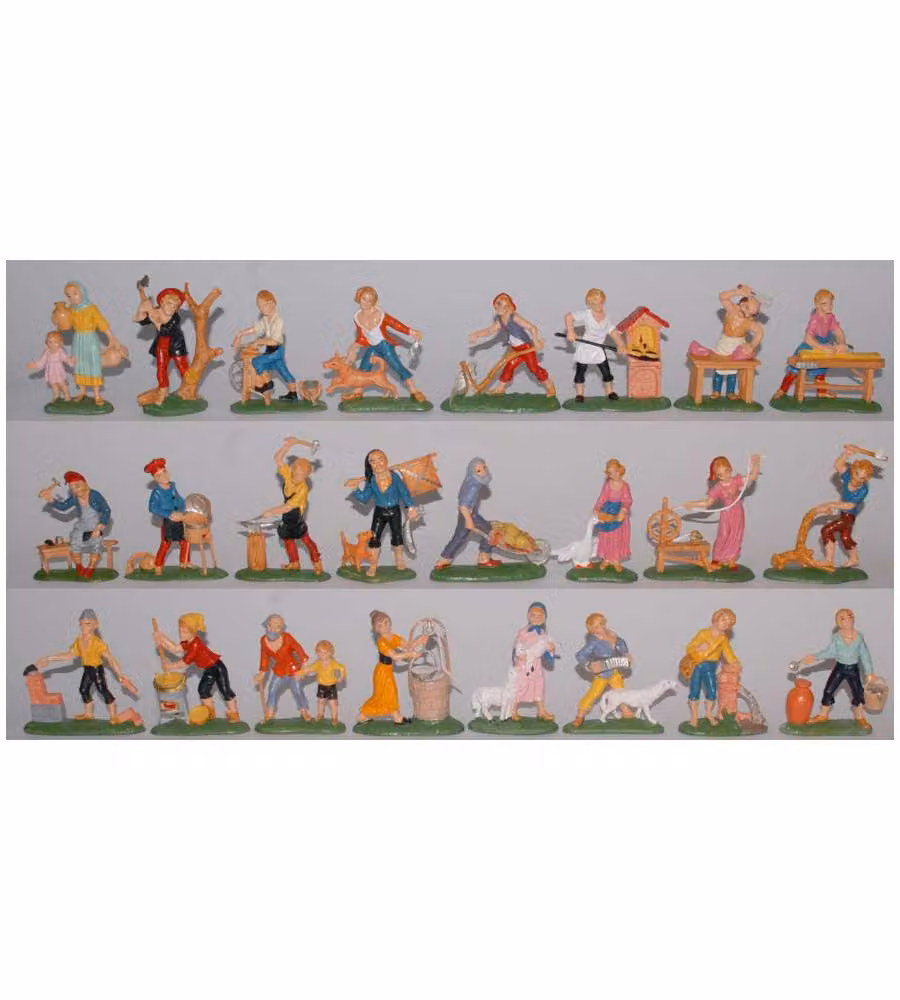 Statuetta Pastore per Presepe - Fantasia Assortita - 10 cm