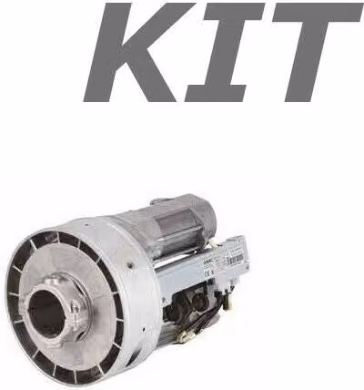 Kit motore FAAC RH200B per automazione serranda avvolgibile garage 230V in metallo nero e argento