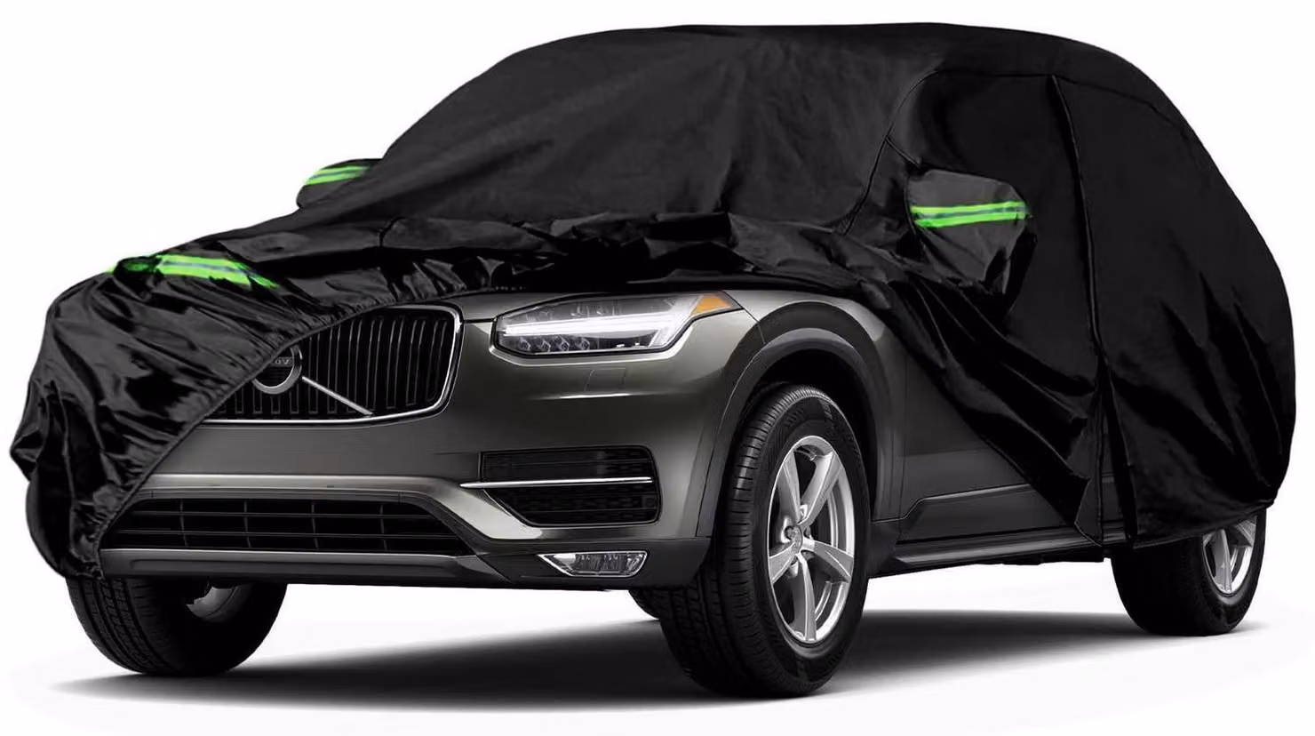 Copertura impermeabile per auto, compatibile con Volvo XC90 dal 2002 al 2025, copertura completa per tutte le condizioni atmosferiche, con porta con cerniera e protezione antivento