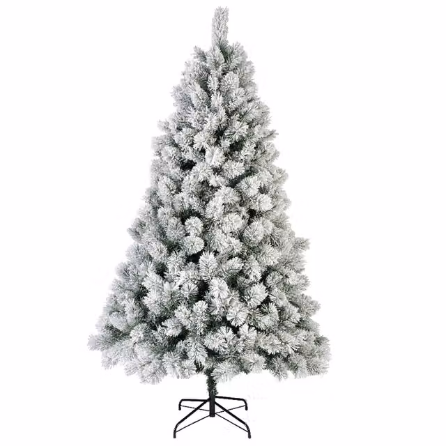 Albero di Natale Vancover innevato H 240 x 152 cm