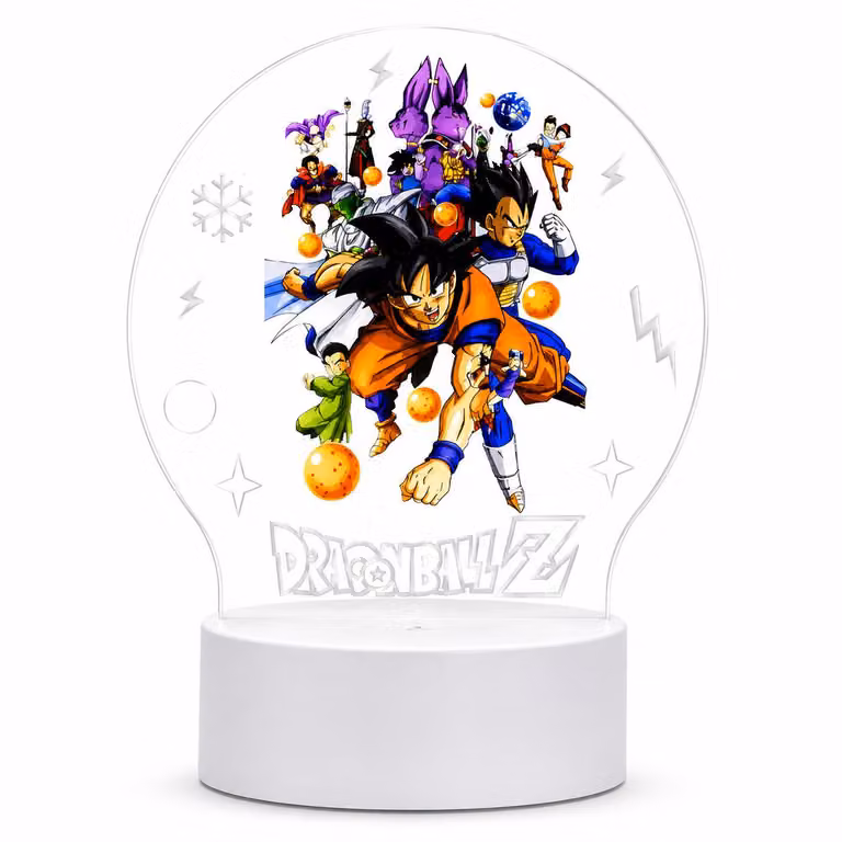 Lampada LED 3D Dragon Ball - Luce notturna decorativa per camere da letto e uffici