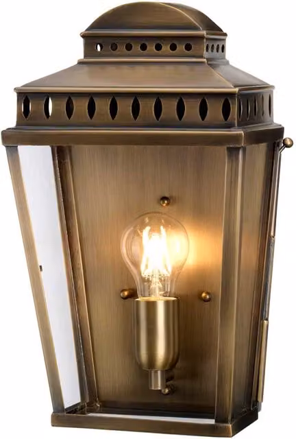 Applique esterna ottone anticato E27 60W Mansion House Elstead