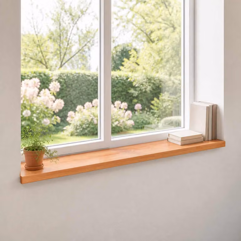 Set di 2 soglie per finestre vidaXL in legno verniciato marrone L 160 x P 40 x H 2 cm
