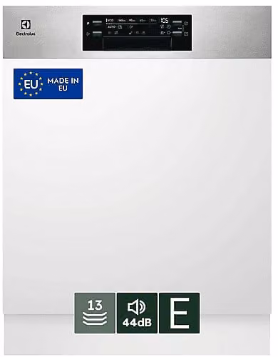 Lavastoviglie da incasso Electrolux EEA47201IX Silver, 8 programmi, L: 59,6 cm, A: 81,8 cm, P: 57 cm
