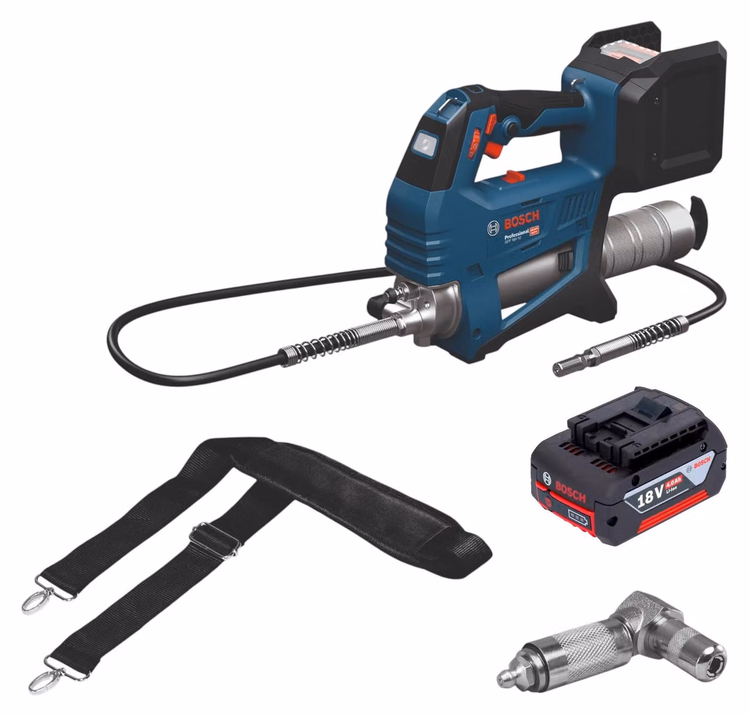Bosch GFP 18V-10 Pompa a pressione a batteria 18 V 10000 psi + 1x batteria 4,0 Ah - senza caricabatterie